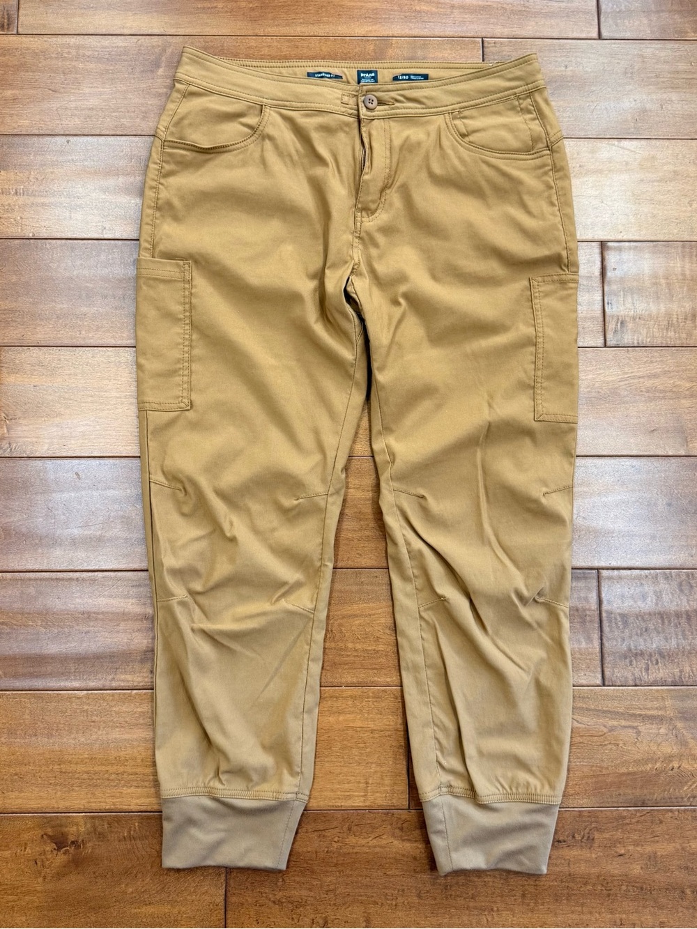 prAna Womens Halle II Joggers Tan Cargo Stretch Zion Hiking Earthbound - 12